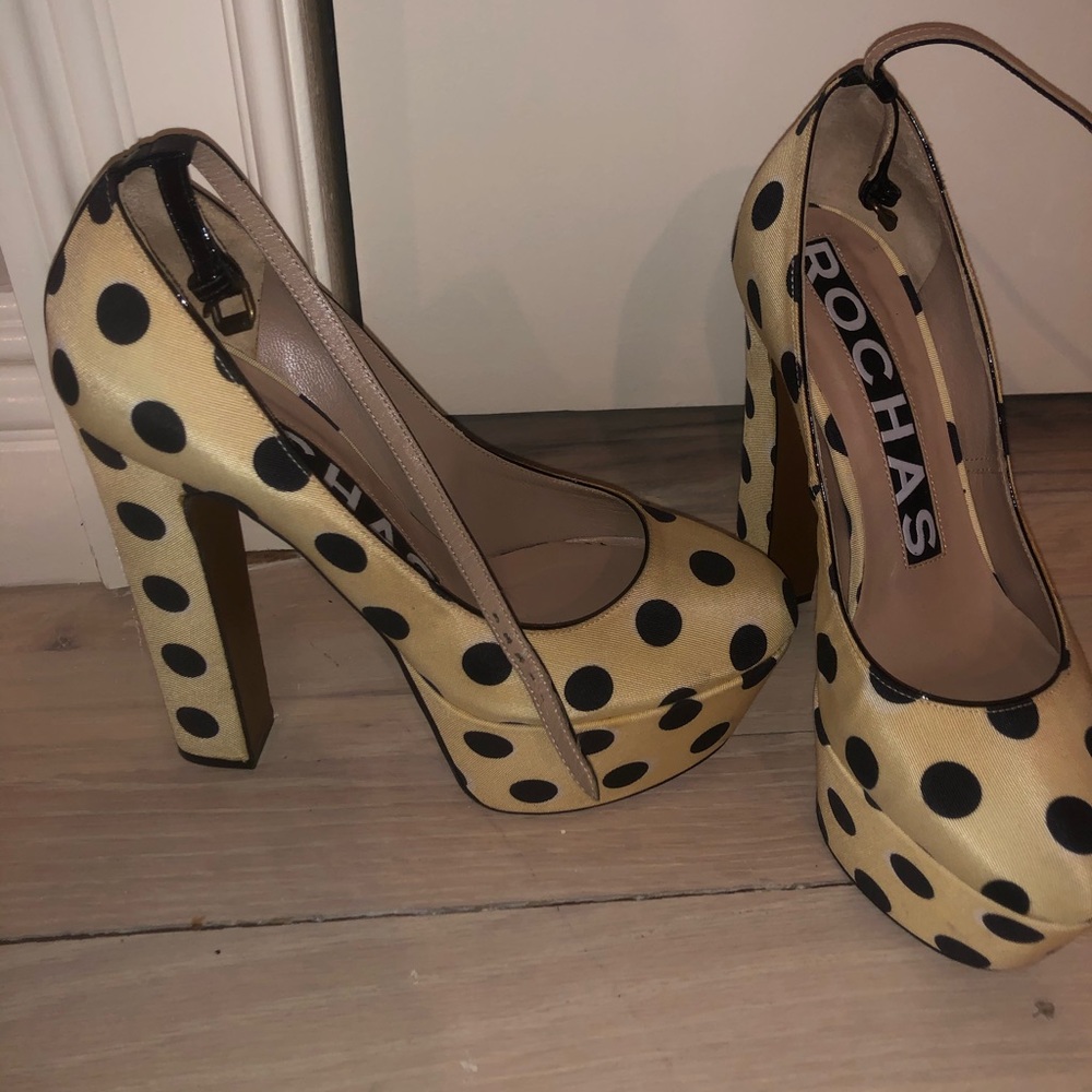 Rochas Polka Dot Heels